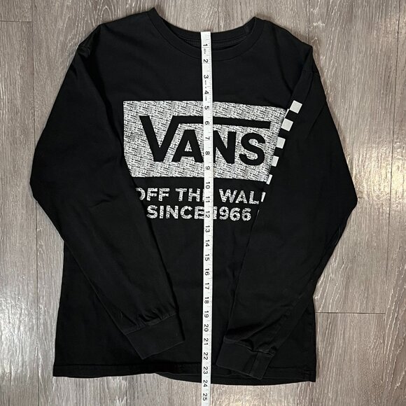 🔥 Vans Black Long Sleeve Logo Tee – Size XL 🔥 - Picture 3 of 6